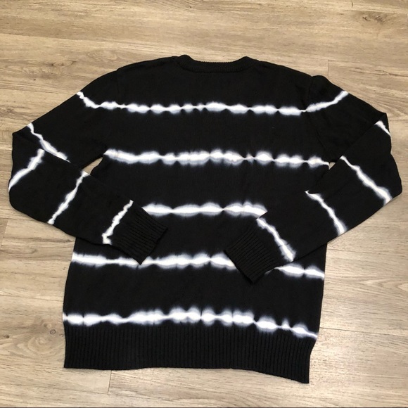 Great Condition XRay Tie Dye Knit Black Sweater - Size Small - Picture 3 of 4